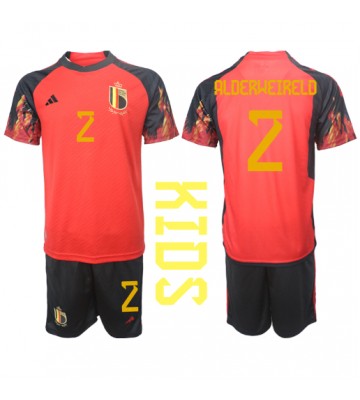 Lacne Dětský Futbalové dres Belgicko Toby Alderweireld #2 MS 2022 Krátky Rukáv - Domáci (+ trenírky)